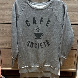 Sol Angeles Gray Café Societe Women's Sweater